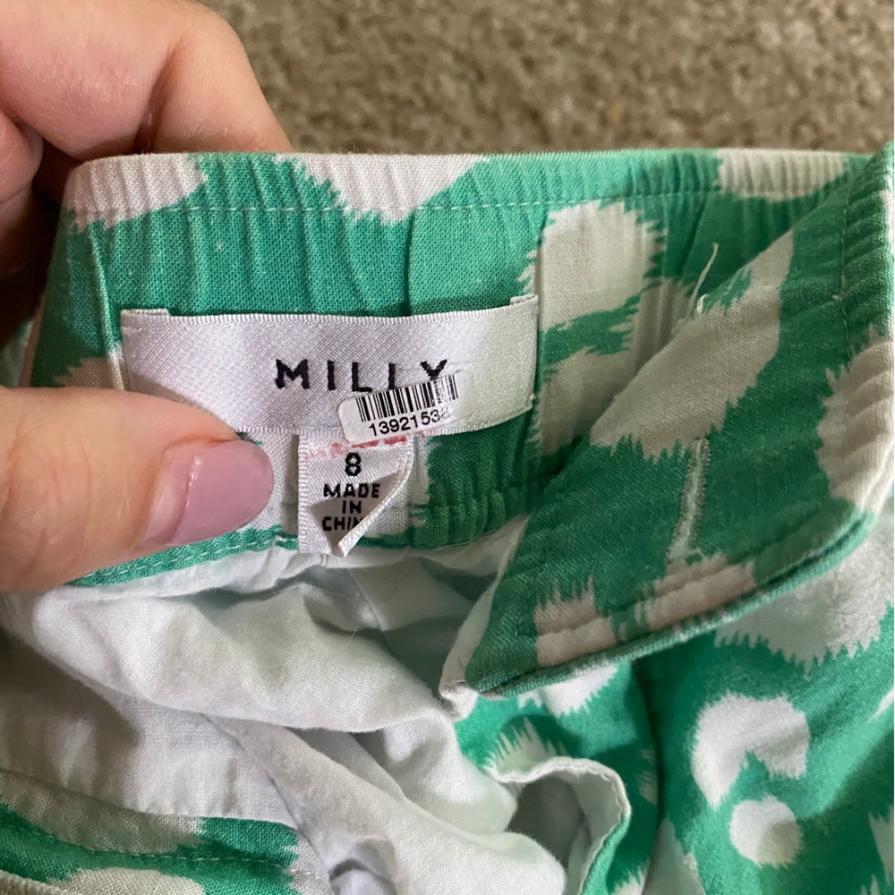 Milly green print shorts - Picture 4 of 7